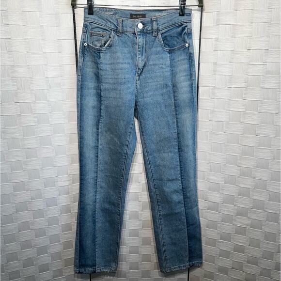 DL1961 Women's Patti Straight High Rise Vintage Jeans Size 24 Classic Denim - Picture 1 of 12